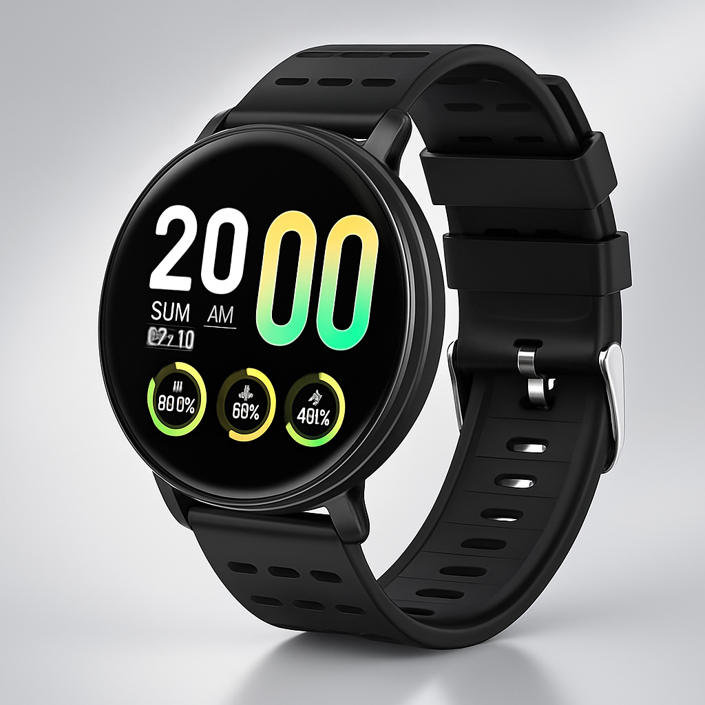 Waterproof Fitness Smartwatch with Heart & Sleep Tracking