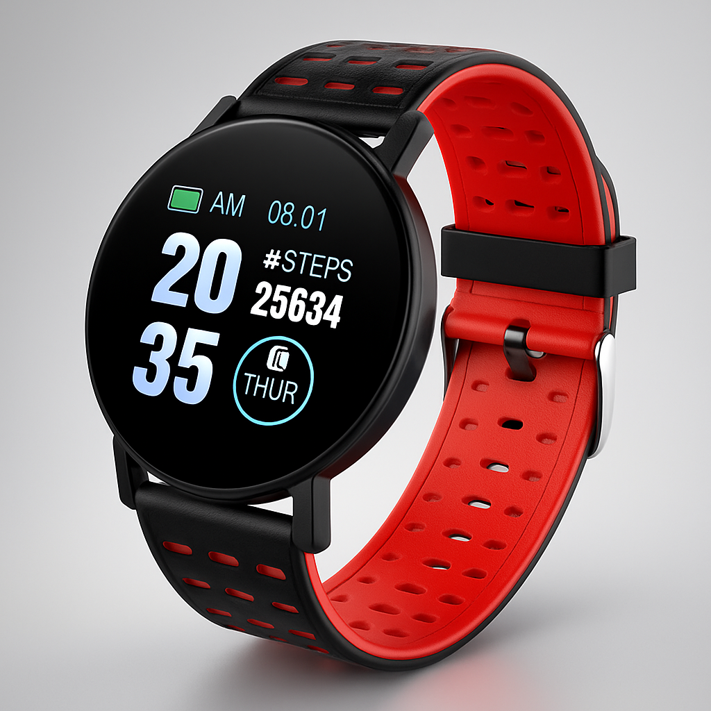 Waterproof Fitness Smartwatch with Heart & Sleep Tracking
