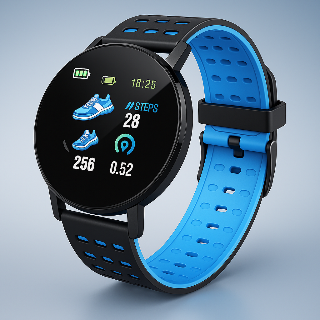 Waterproof Fitness Smartwatch with Heart & Sleep Tracking