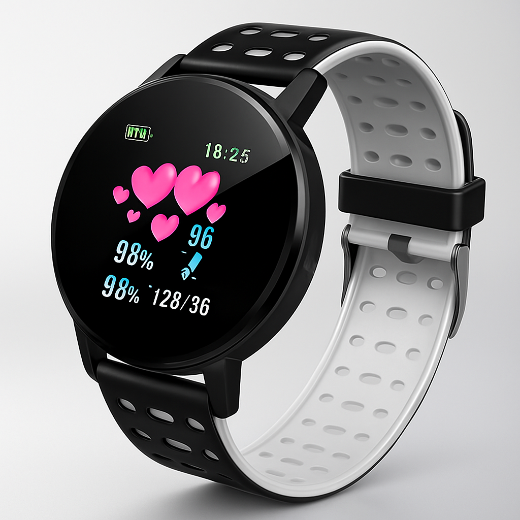 Waterproof Fitness Smartwatch with Heart & Sleep Tracking