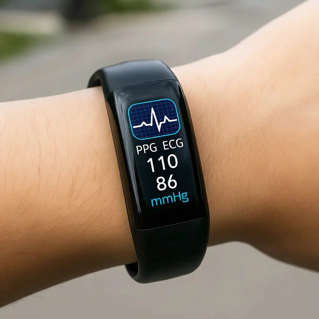 Waterproof Touchscreen Fitness Smartwatch with Heart Rate Monitor