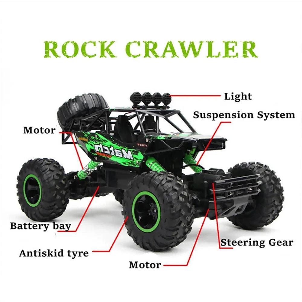 4WD Remote-Controlled Off-Road Truck for Children