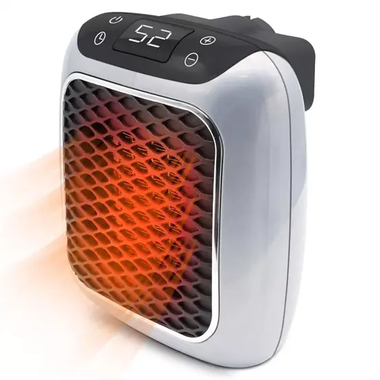 Wall Outlet Ceramic Space Heater with Remote