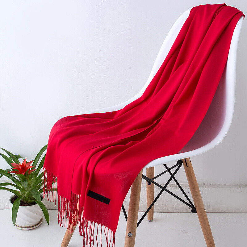 Women's Long Tassel Winter Wrap Shawl