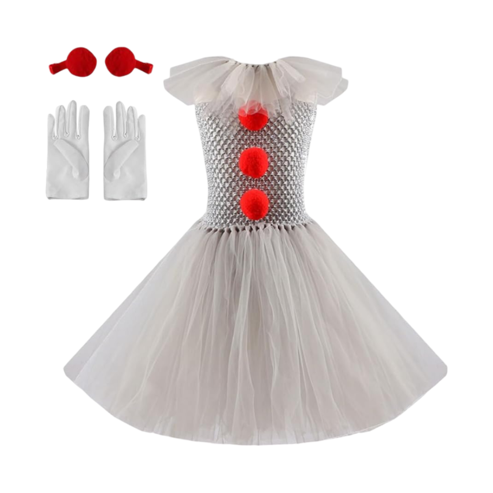 Clown Tutu Dress Costume for Girls