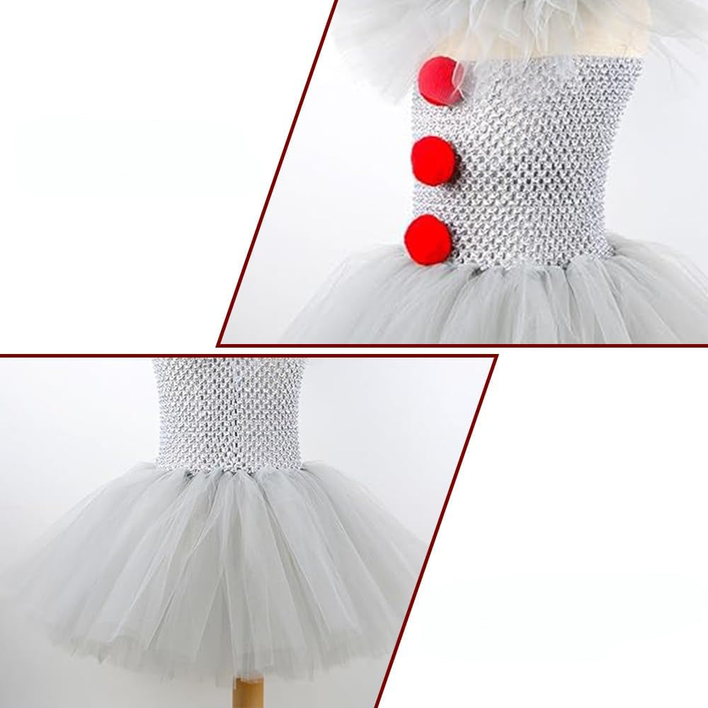 Clown Tutu Dress Costume for Girls