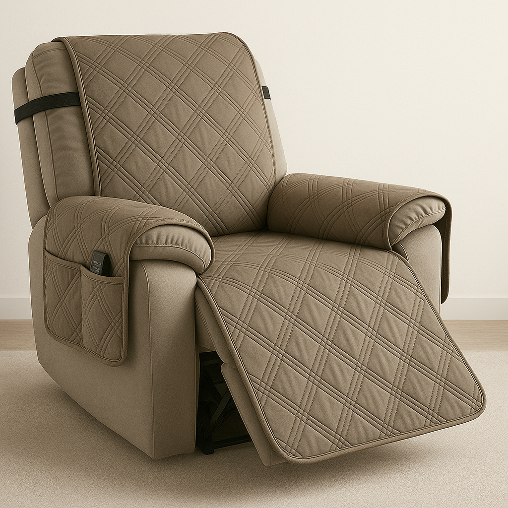 Quilted Waterproof Recliner Chair Slipcover