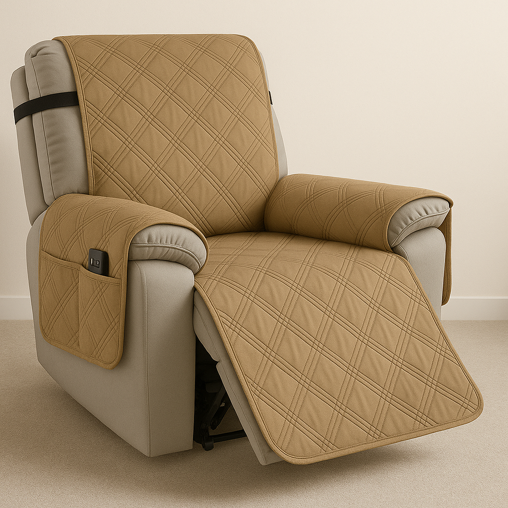 Quilted Waterproof Recliner Chair Slipcover