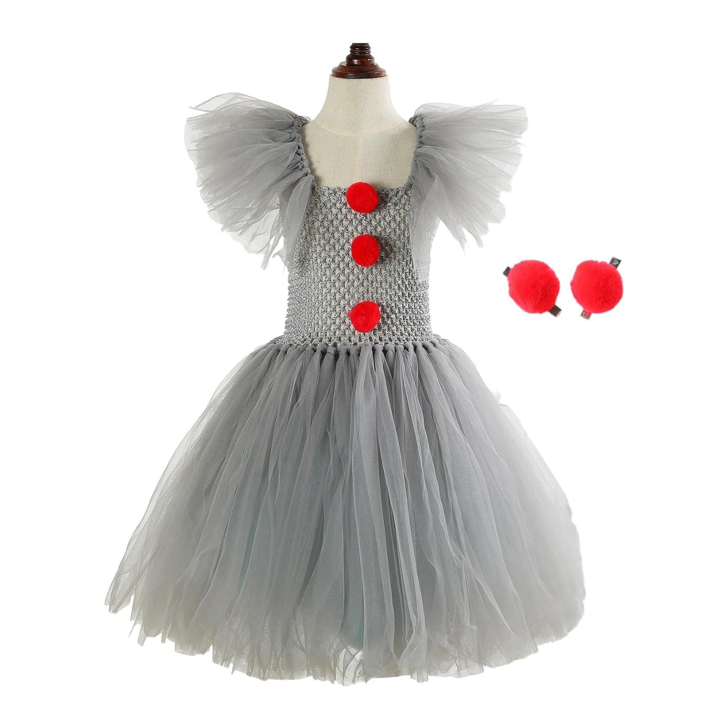 Clown Tutu Dress Costume for Girls