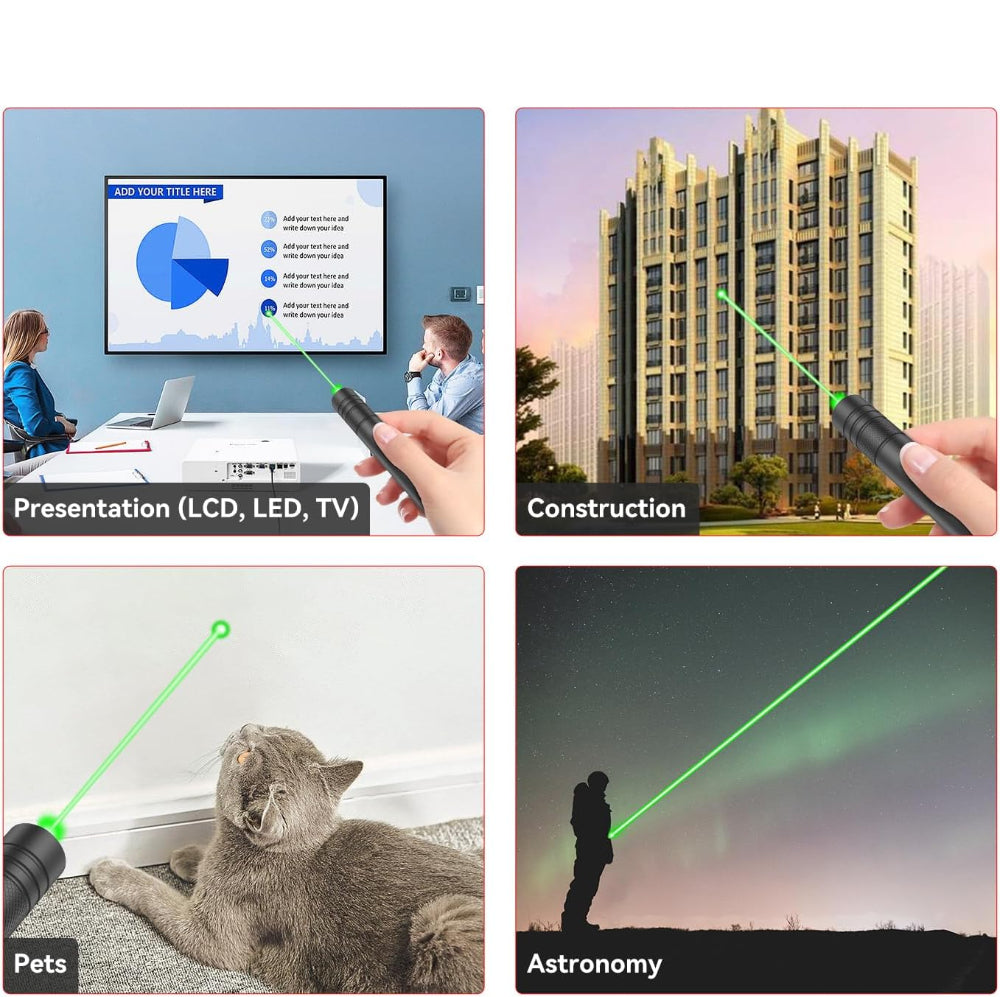 Rechargeable High-Powered Green Beam Outdoor Pointer