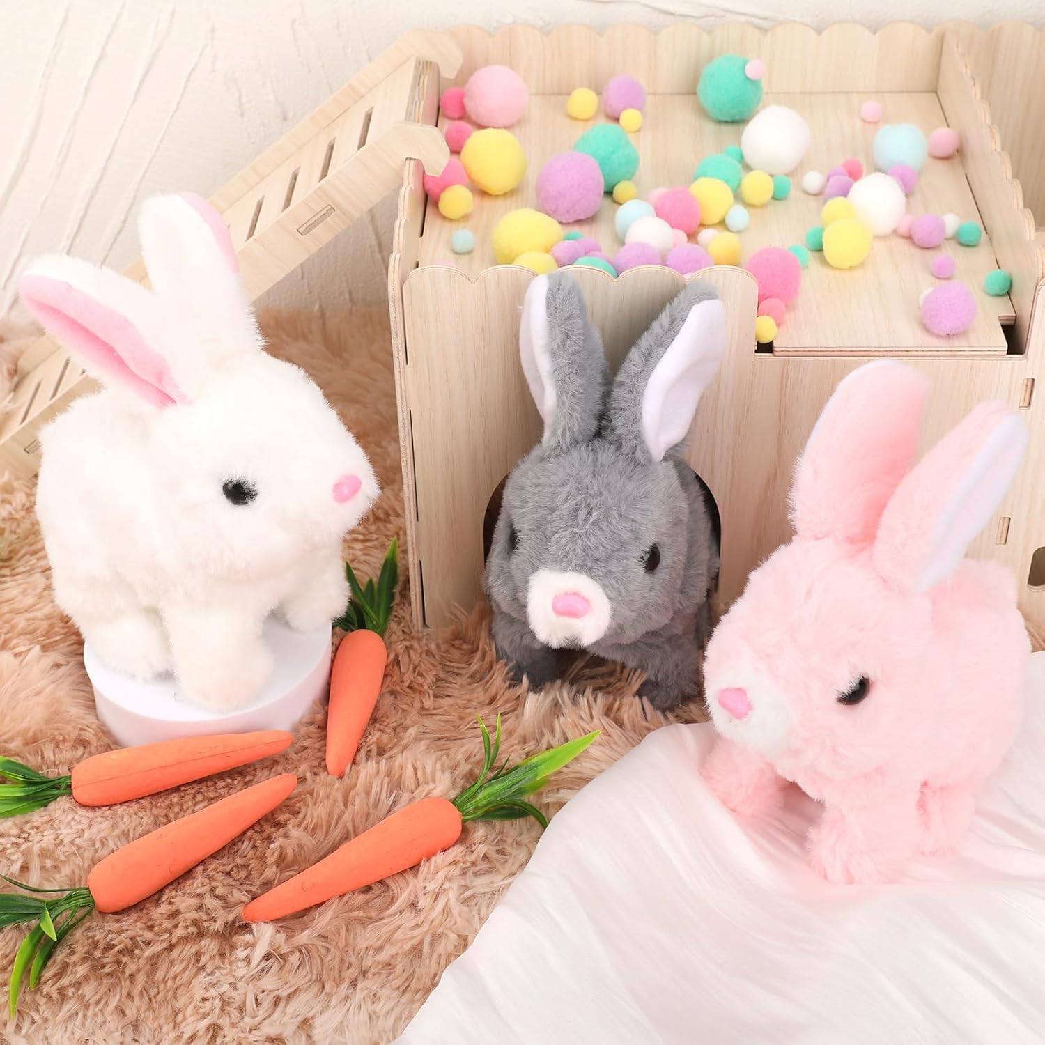 Interactive Plush Bunny with Lifelike Movement