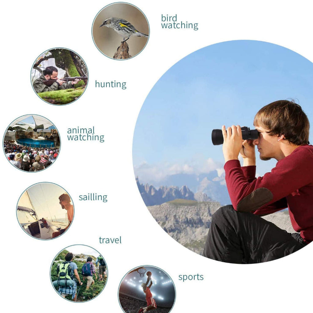 Waterproof High-Power Night Vision Field Binoculars