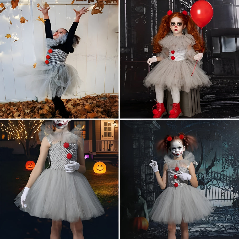 Clown Tutu Dress Costume for Girls