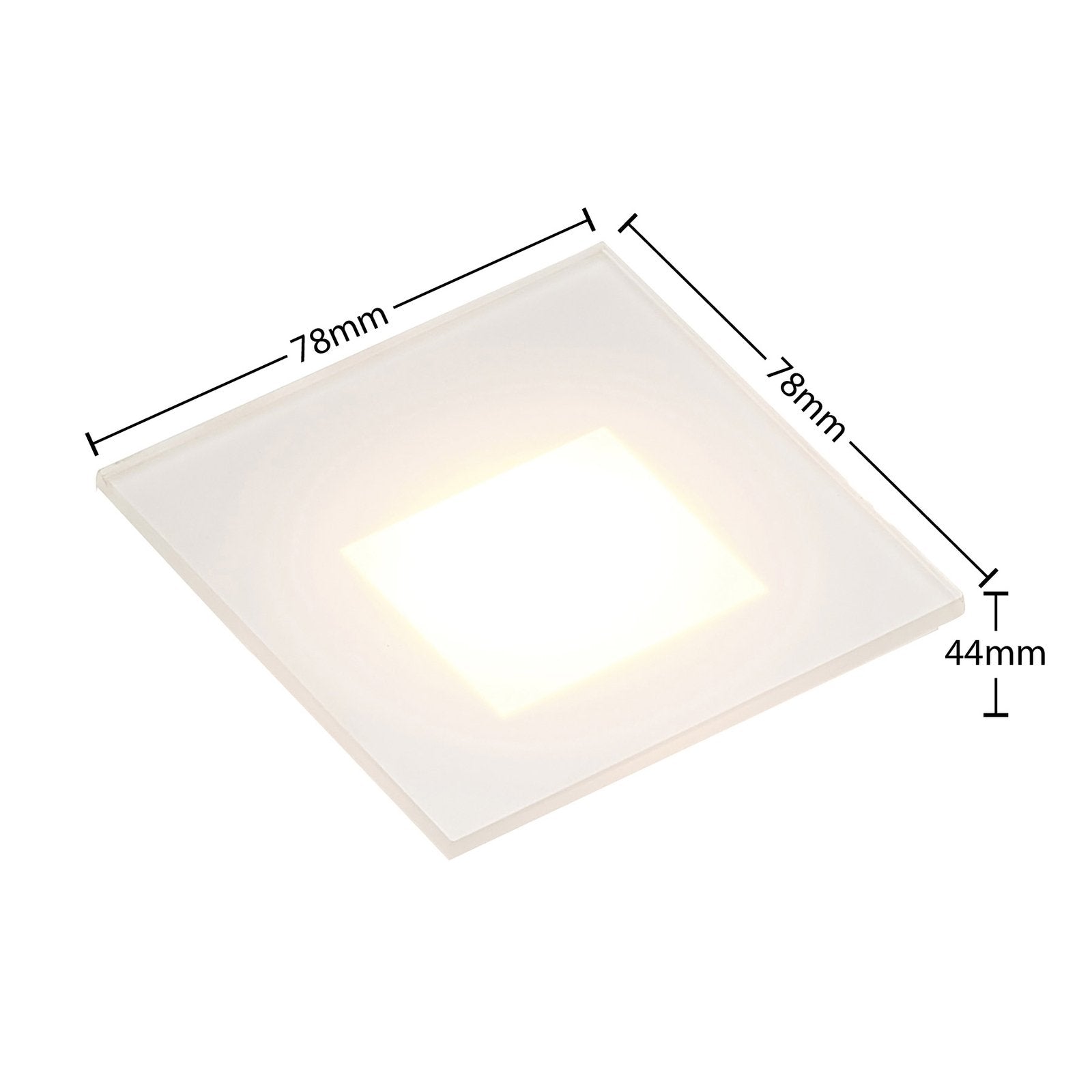 Wall Light LED Recessed White Modern Stairway Fixture