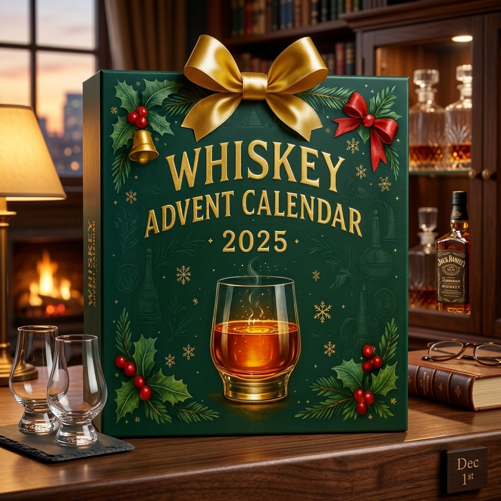 Whiskey-Themed Holiday Countdown Advent Set