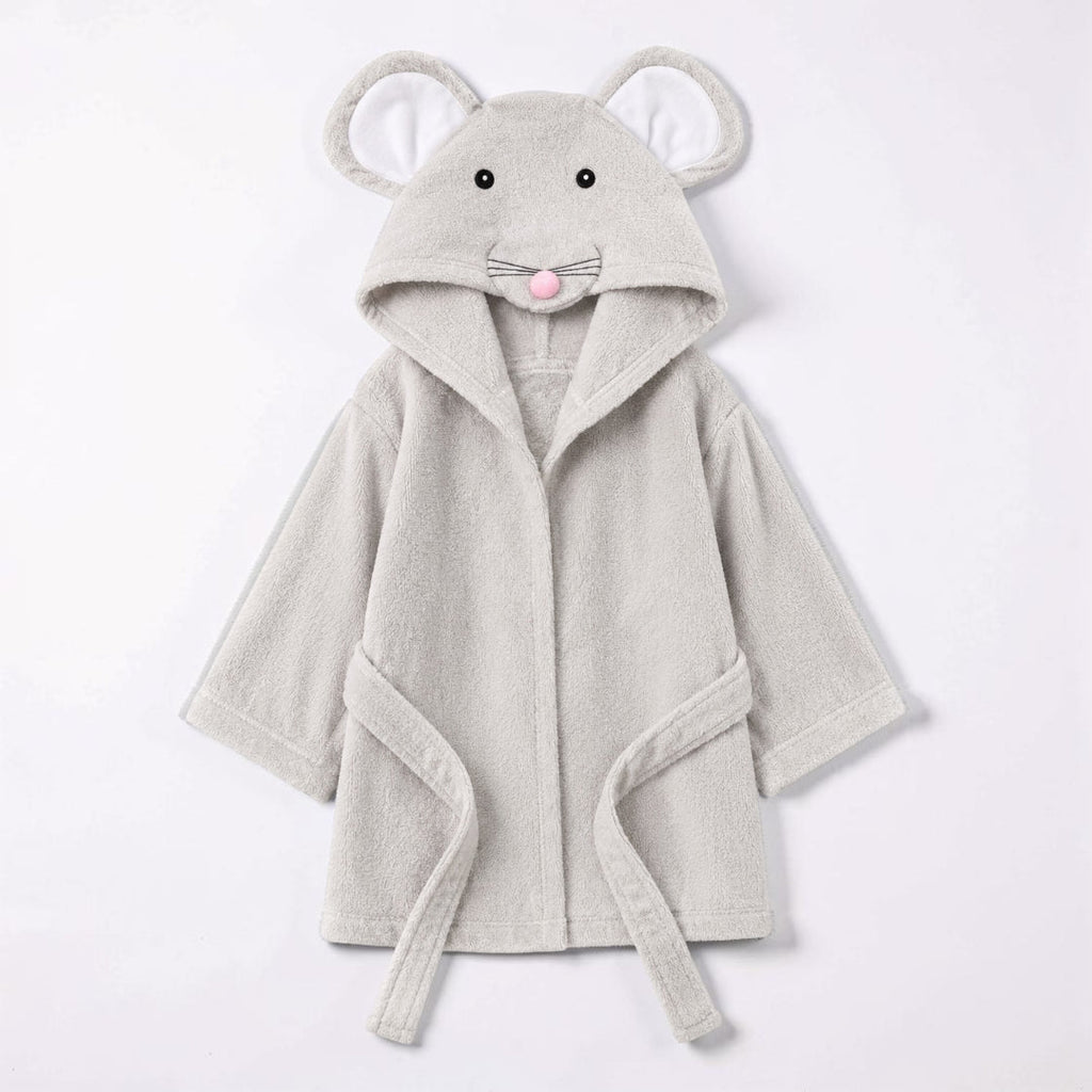 Hooded Cotton Animal Bath Robe for Babies