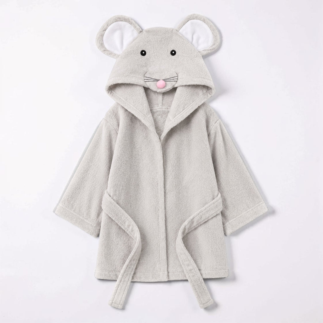 Hooded Cotton Animal Bath Robe for Babies