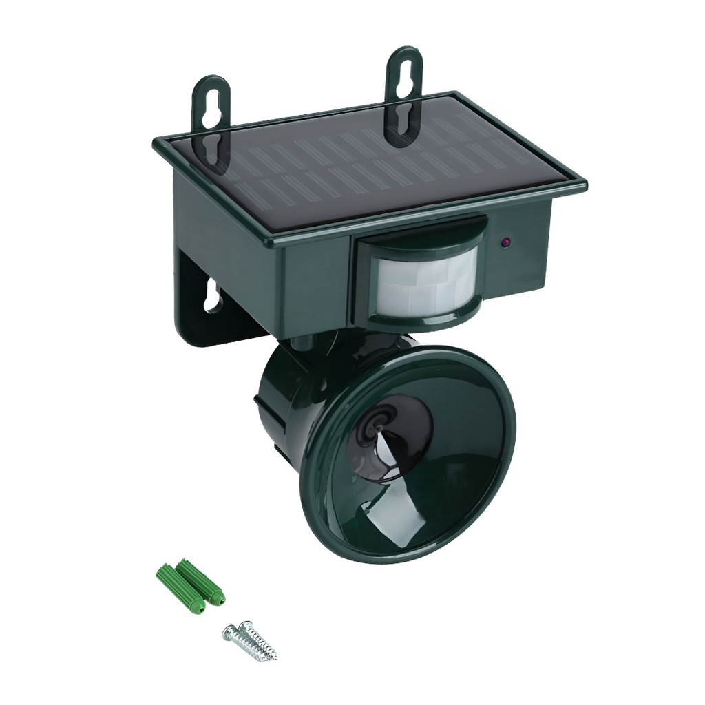 Solar-Powered Motion-Sensor Bird Repeller for Outdoor Pest Control