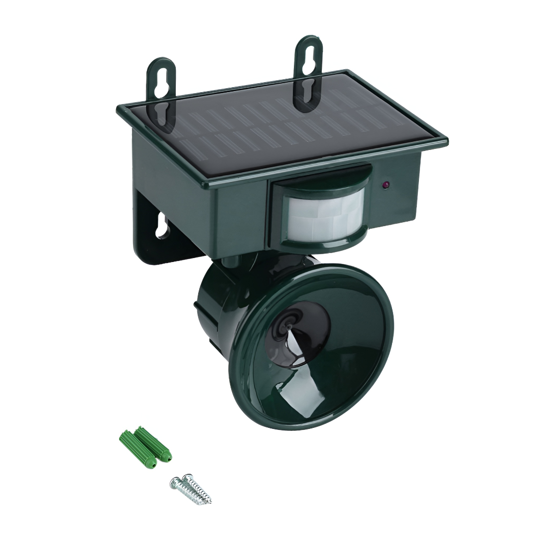 Solar-Powered Motion-Sensor Bird Repeller for Outdoor Pest Control