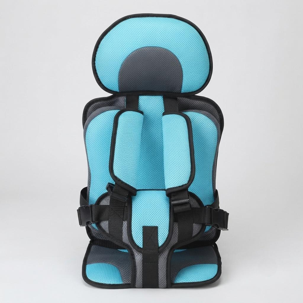 Portable Kids Booster Chair with 5-Point Harness Support