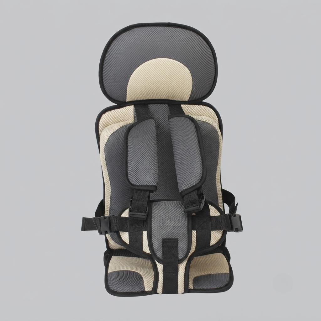 Portable Kids Booster Chair with 5-Point Harness Support