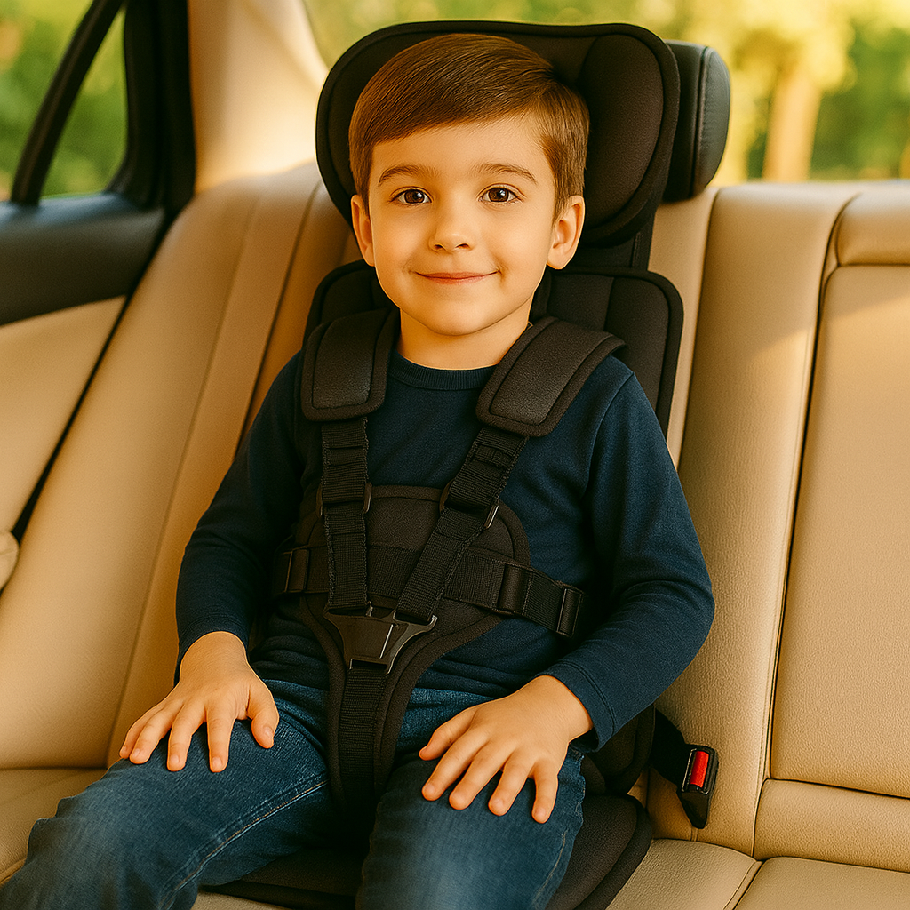Portable Travel Toddler Booster Seat with Harness Support