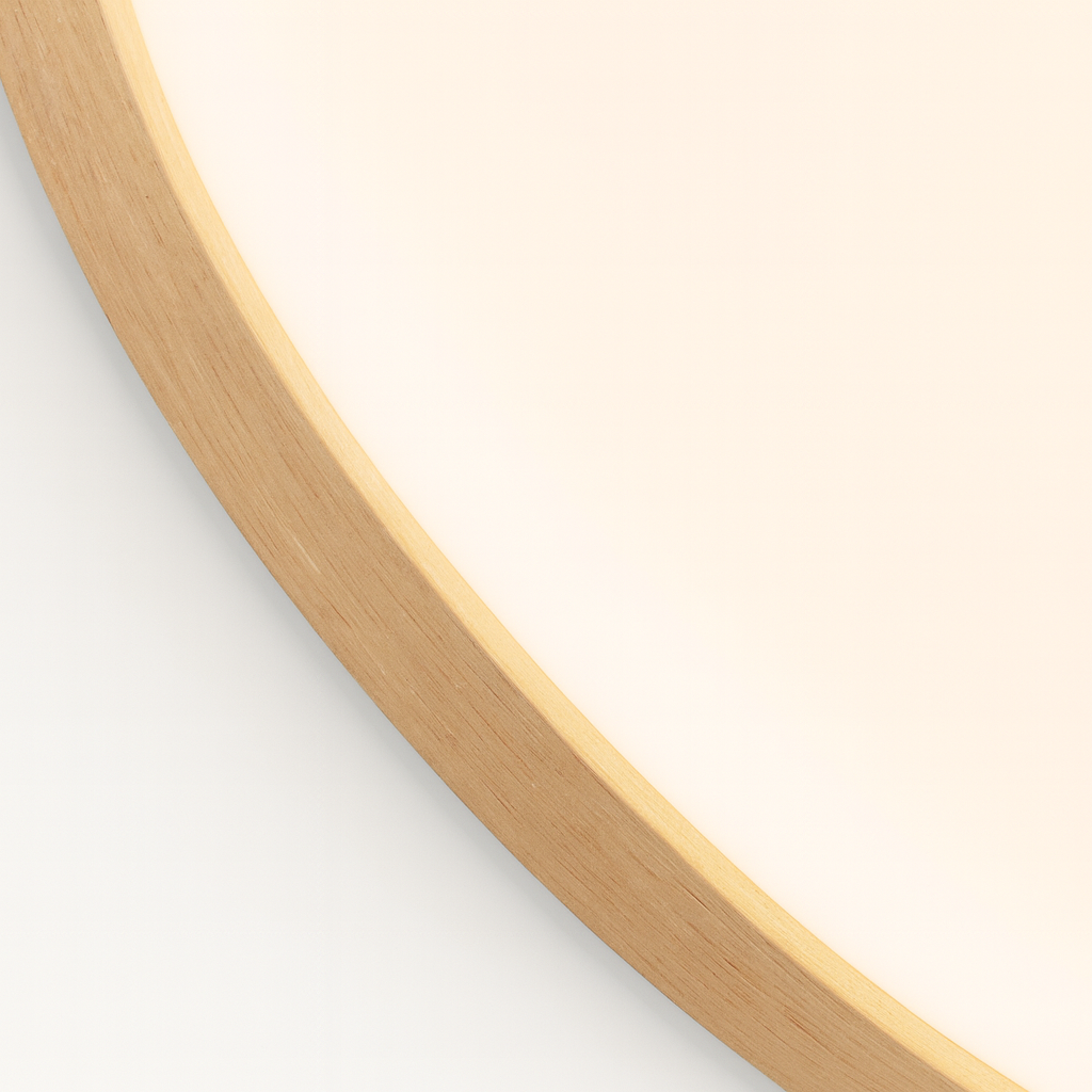 Ceiling Light LED Flush Mount Wood Modern Bedroom Fixture