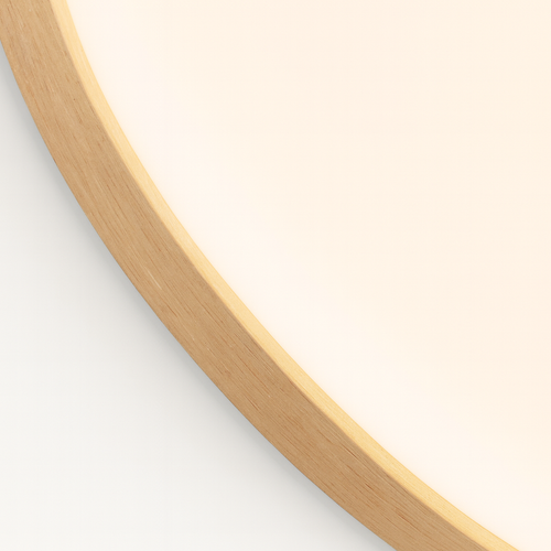 Ceiling Light LED Flush Mount Wood Modern Bedroom Fixture