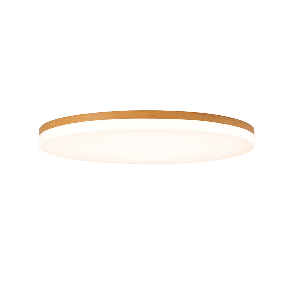 Ceiling Light LED Flush Mount Wood Modern Bedroom Fixture