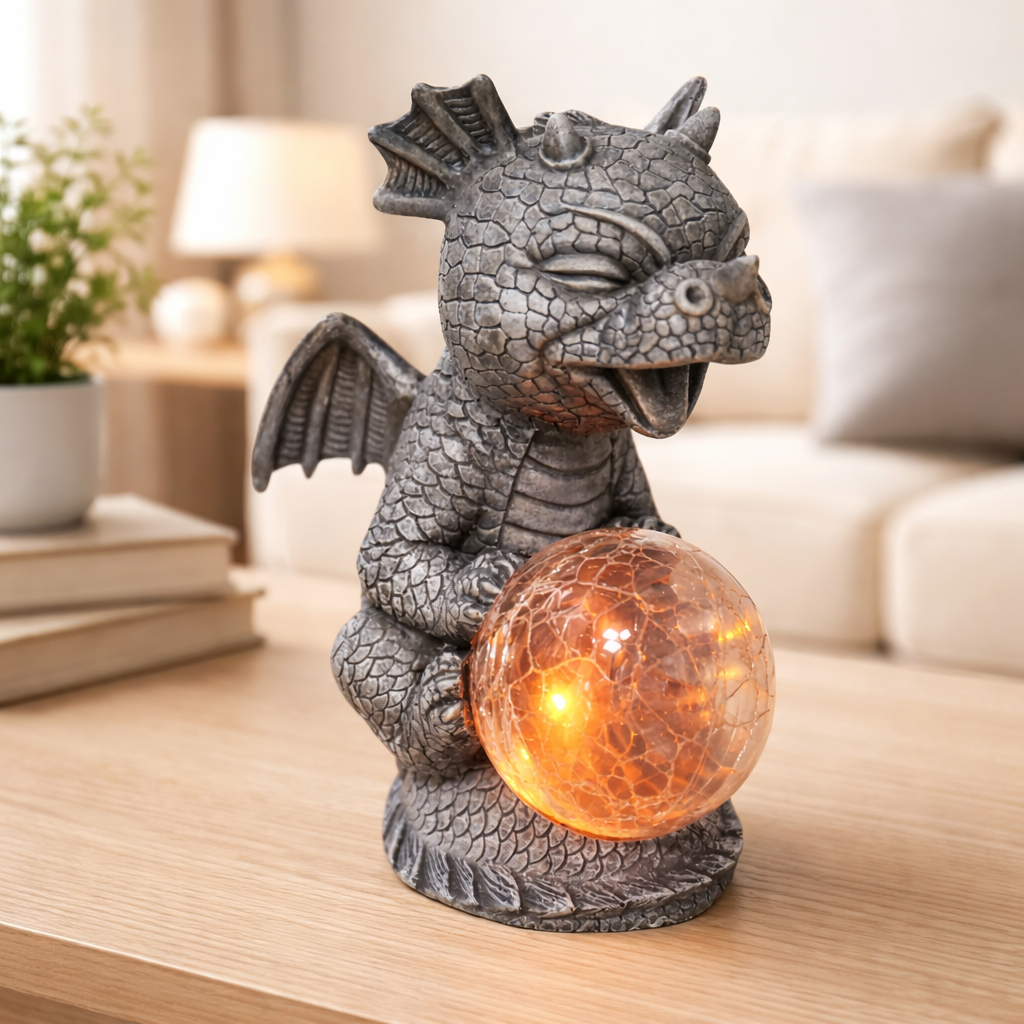 Table Lamp LED Dragon Solar Garden Decorative Light