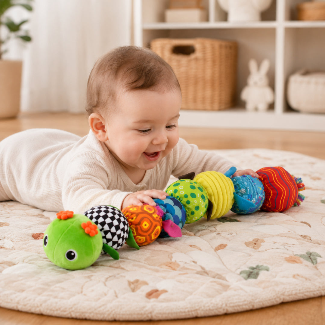 Musical Plush Caterpillar Sensory Toy for Babies