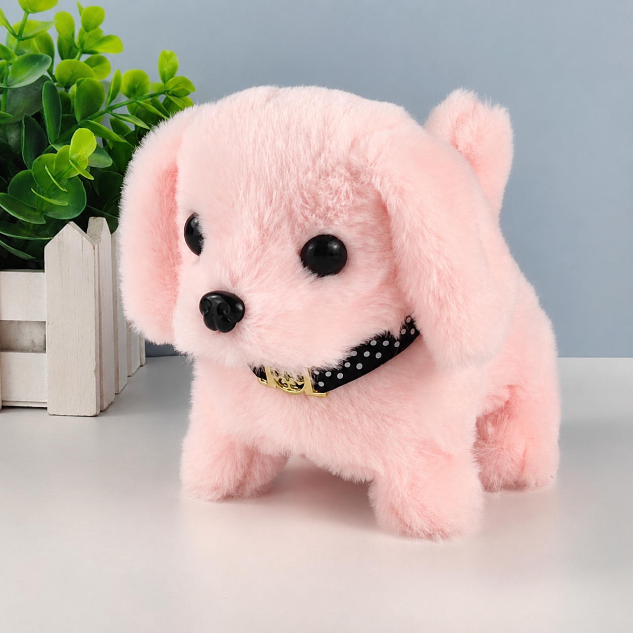Interactive Walking Barking Plush Puppy Toy