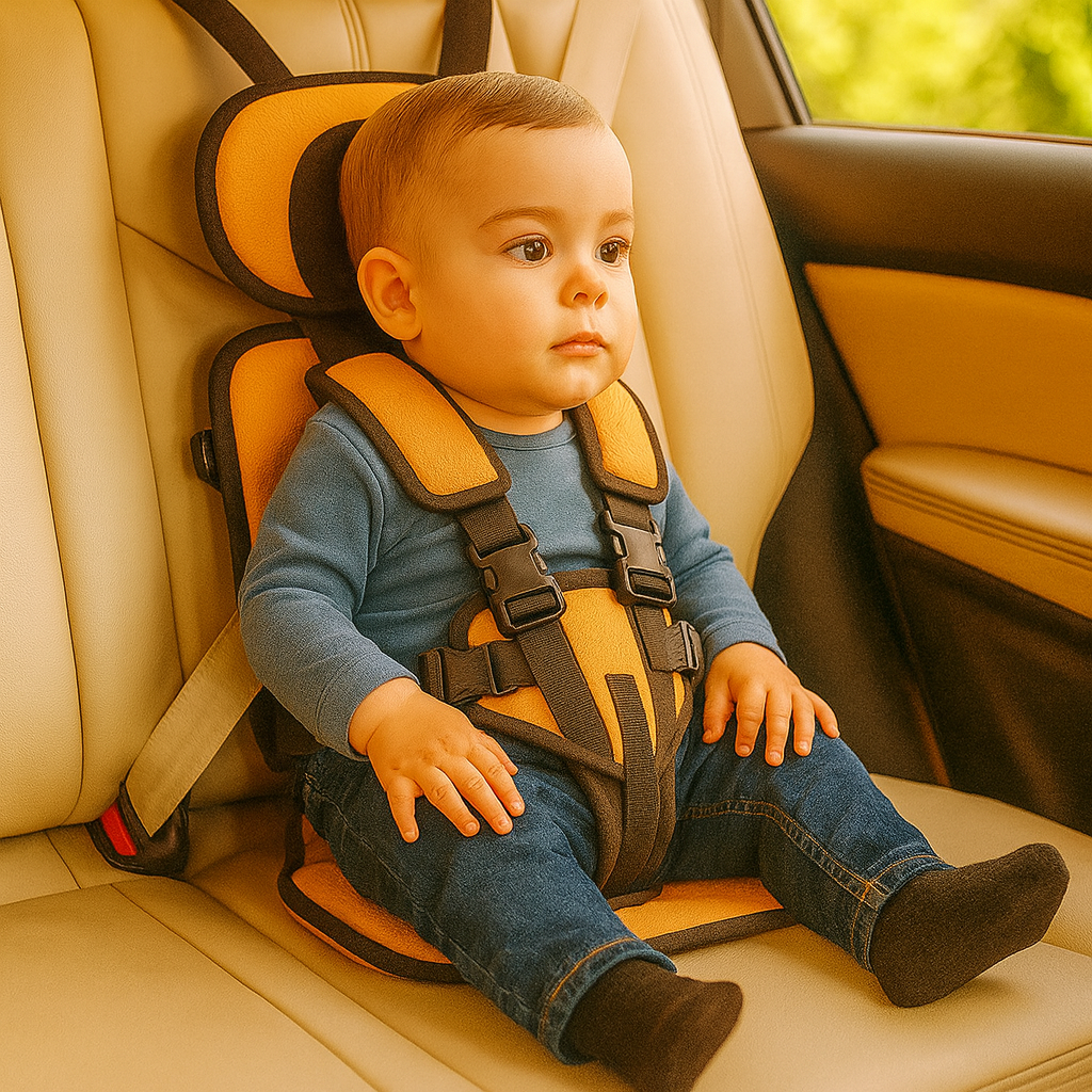Portable Kids Booster Chair with 5-Point Harness Support