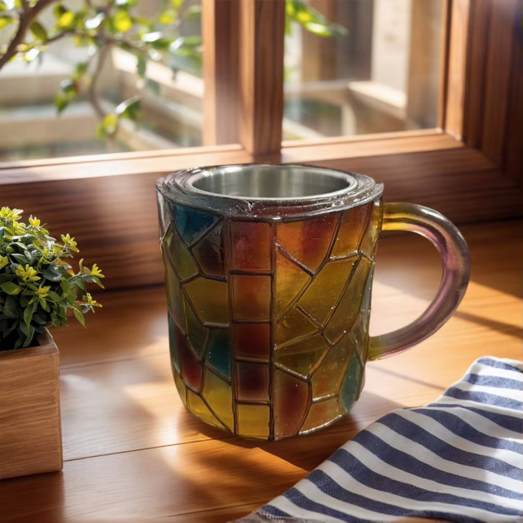 Book-Shaped Glass Coffee Mug for Literature Lovers
