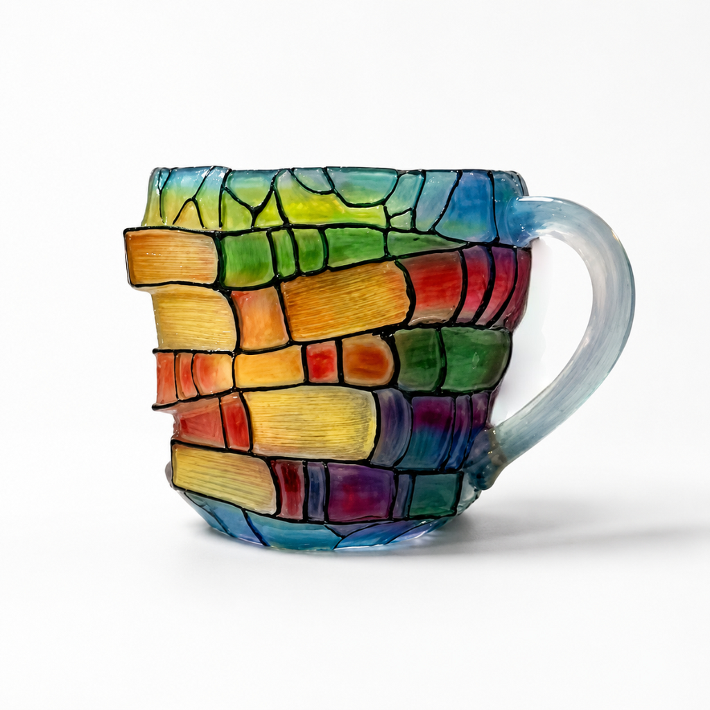 Book-Shaped Glass Coffee Mug for Literature Lovers