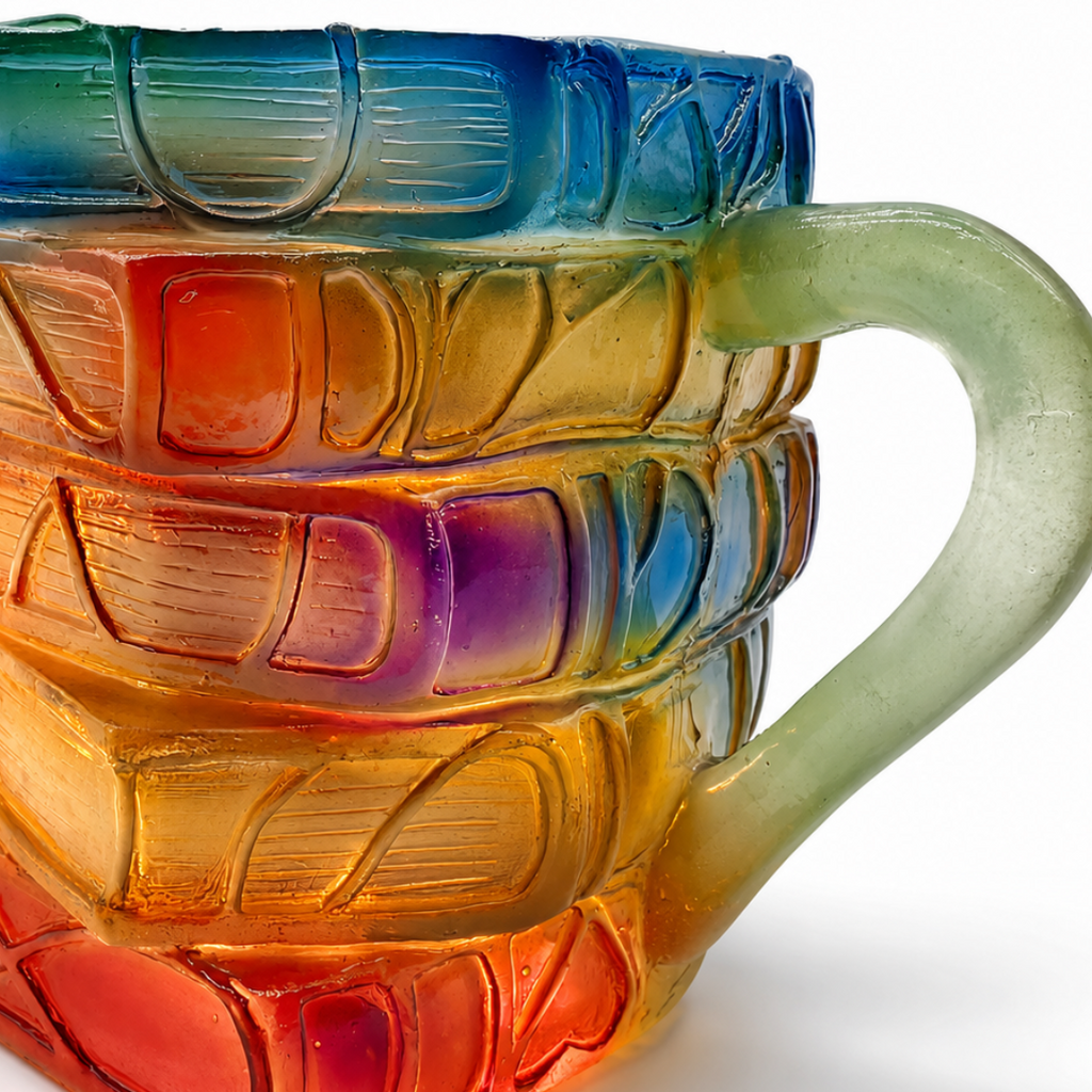 Book-Shaped Glass Coffee Mug for Literature Lovers