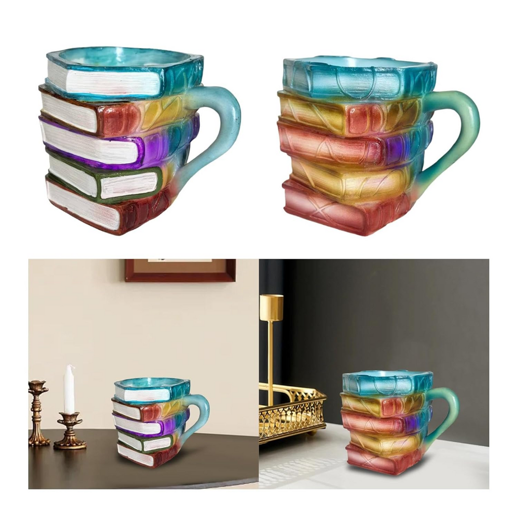 Book-Shaped Glass Coffee Mug for Literature Lovers