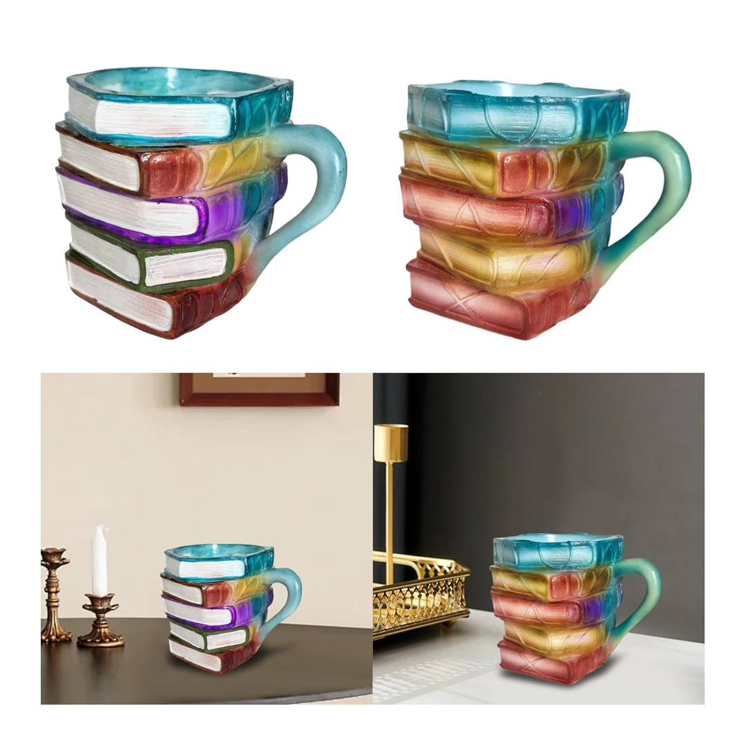 Book-Shaped Glass Coffee Mug for Literature Lovers