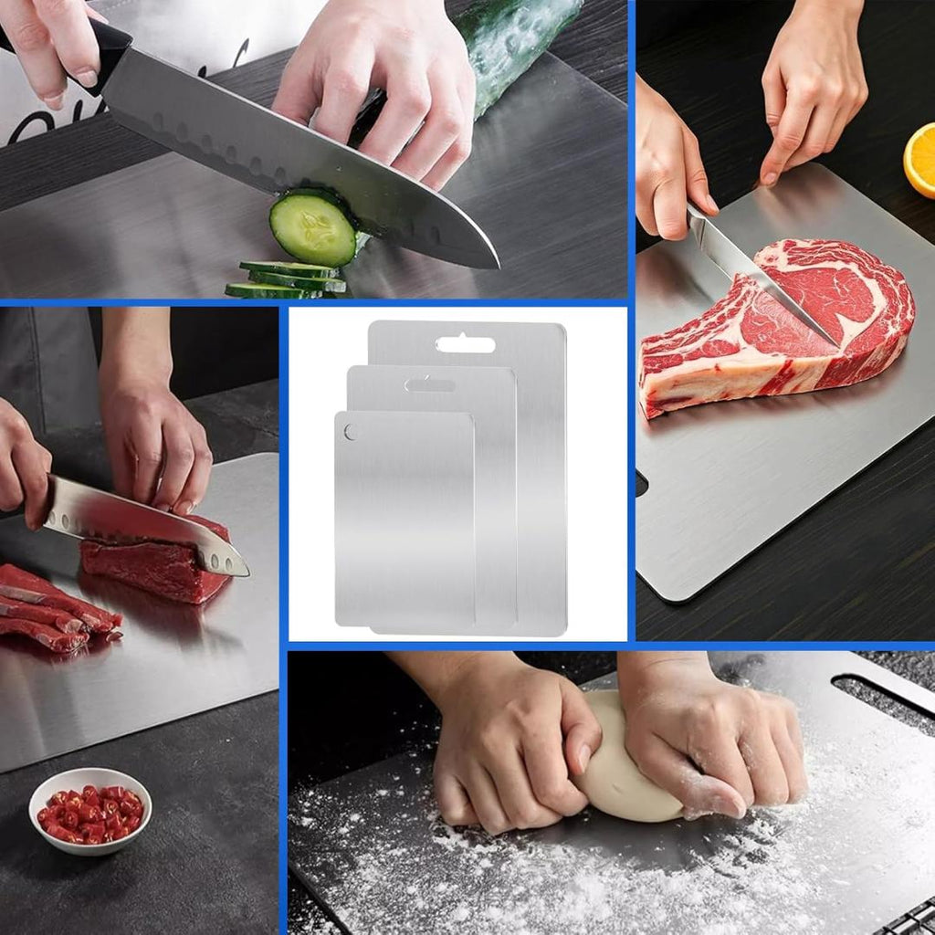 Stainless Steel Food Prep Cutting Board