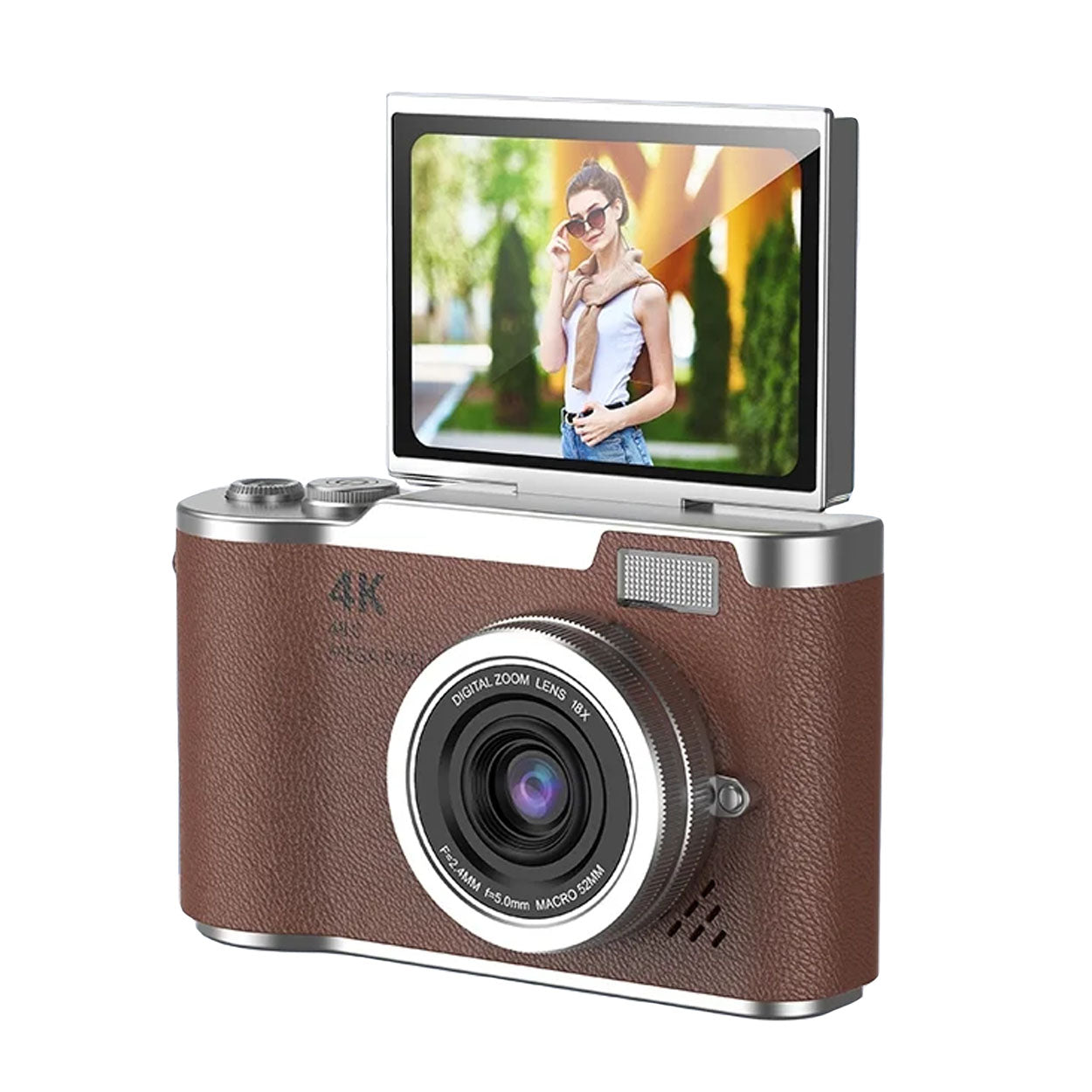 4K Flip-Screen Vlogging Digital Camera