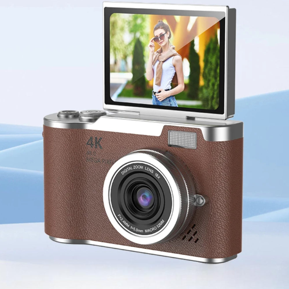 4K Flip-Screen Vlogging Digital Camera