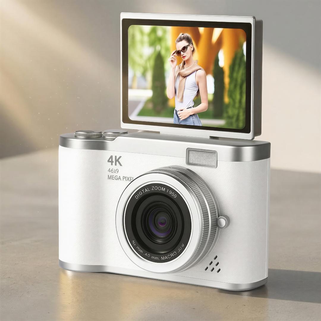 4K Flip-Screen Vlogging Digital Camera