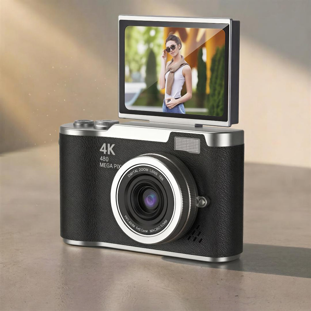 4K Flip-Screen Vlogging Digital Camera