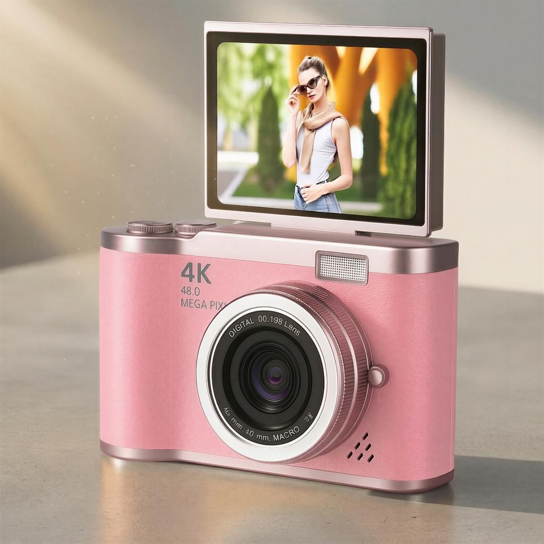 4K Flip-Screen Vlogging Digital Camera