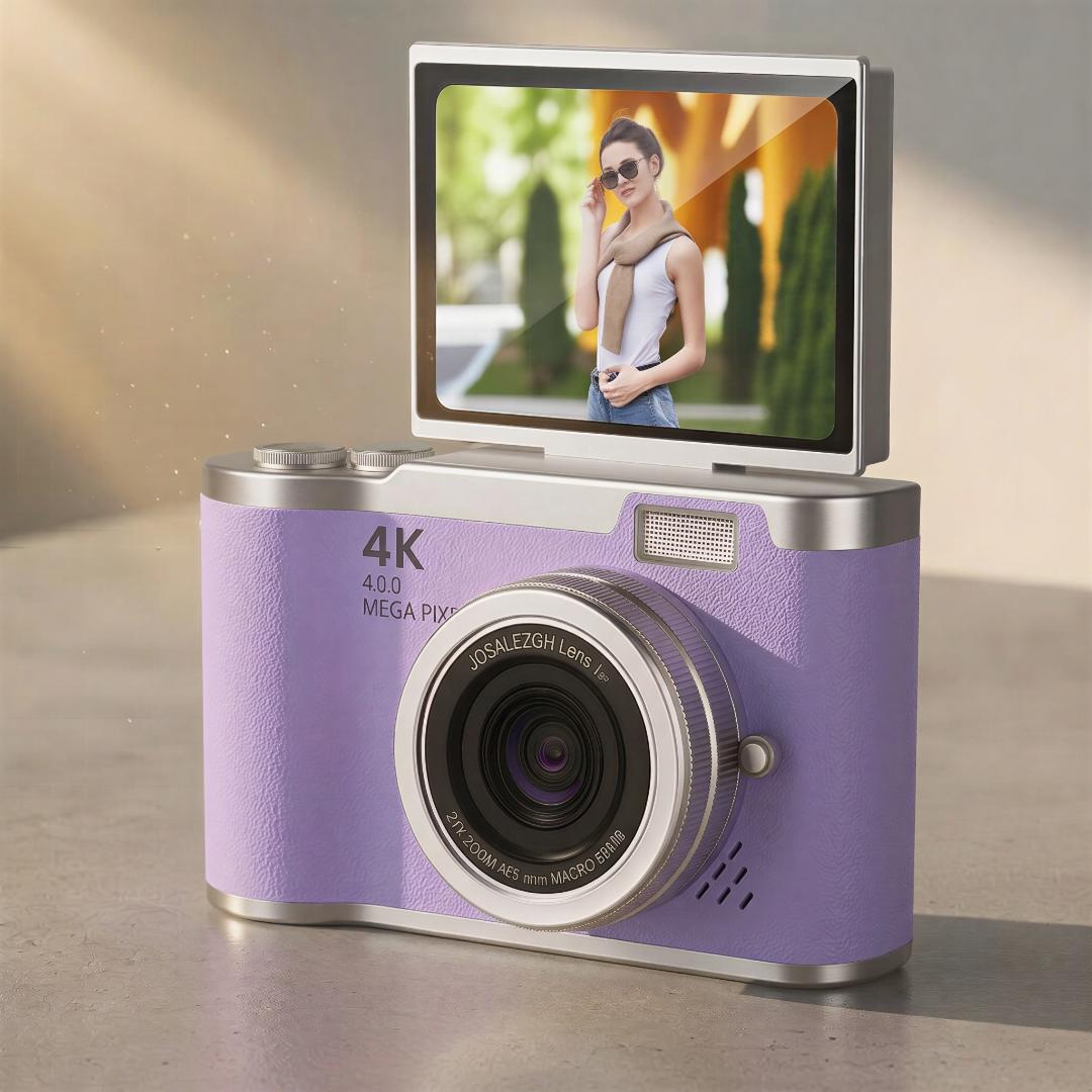 4K Flip-Screen Vlogging Digital Camera