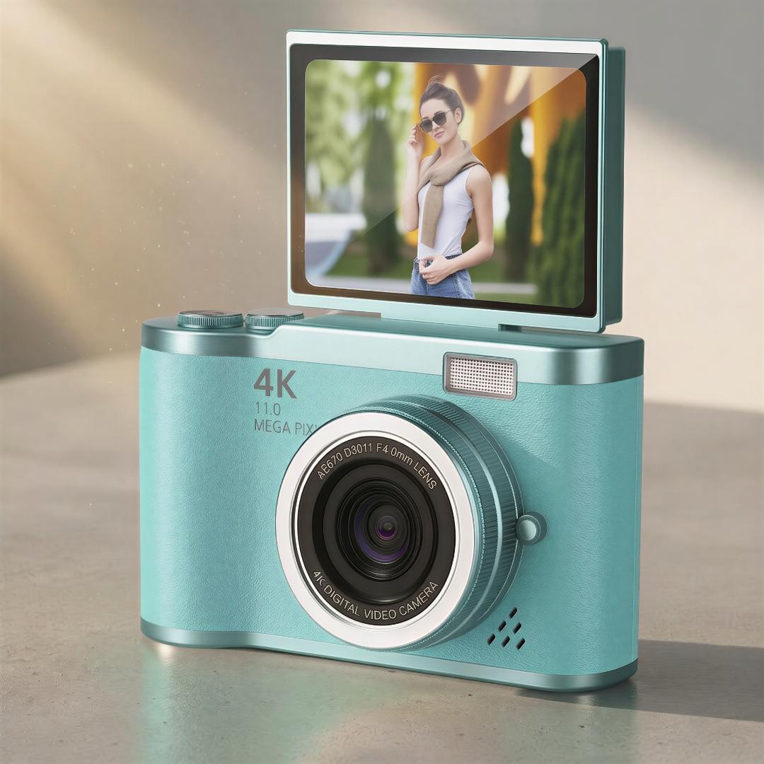 4K Flip-Screen Vlogging Digital Camera