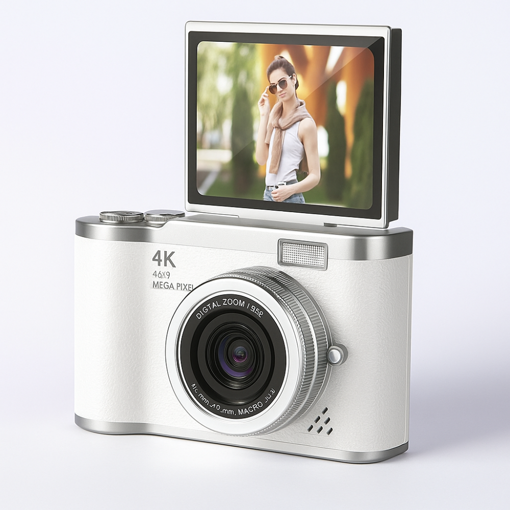 4K Flip-Screen Vlogging Digital Camera