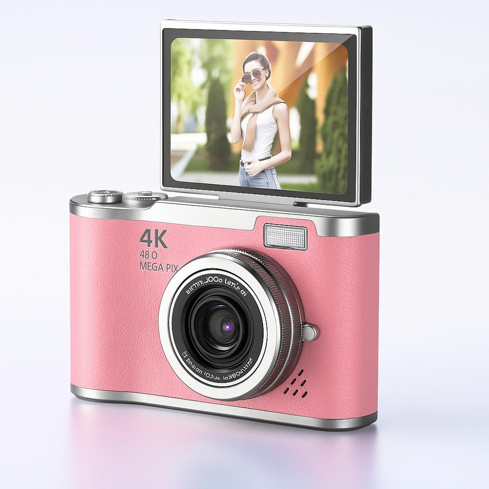4K Flip-Screen Vlogging Digital Camera