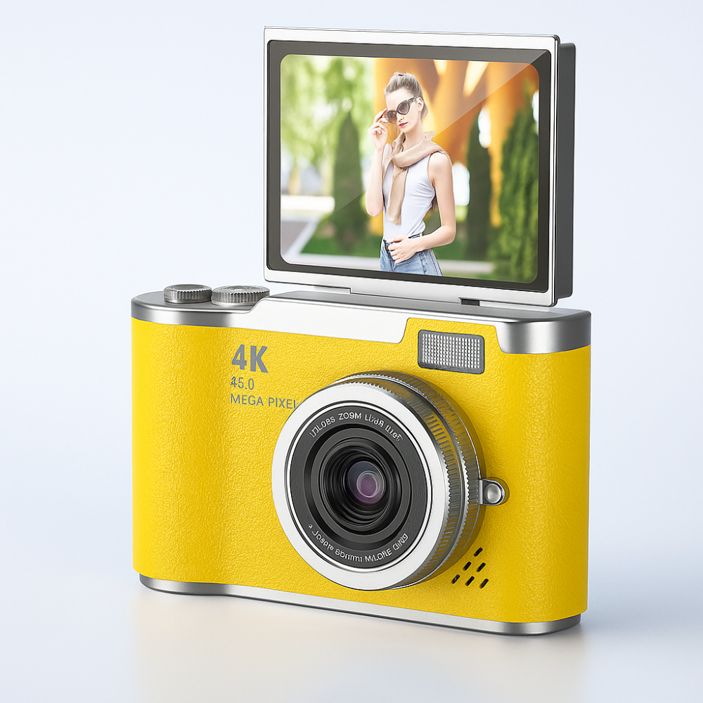 4K Flip-Screen Vlogging Digital Camera