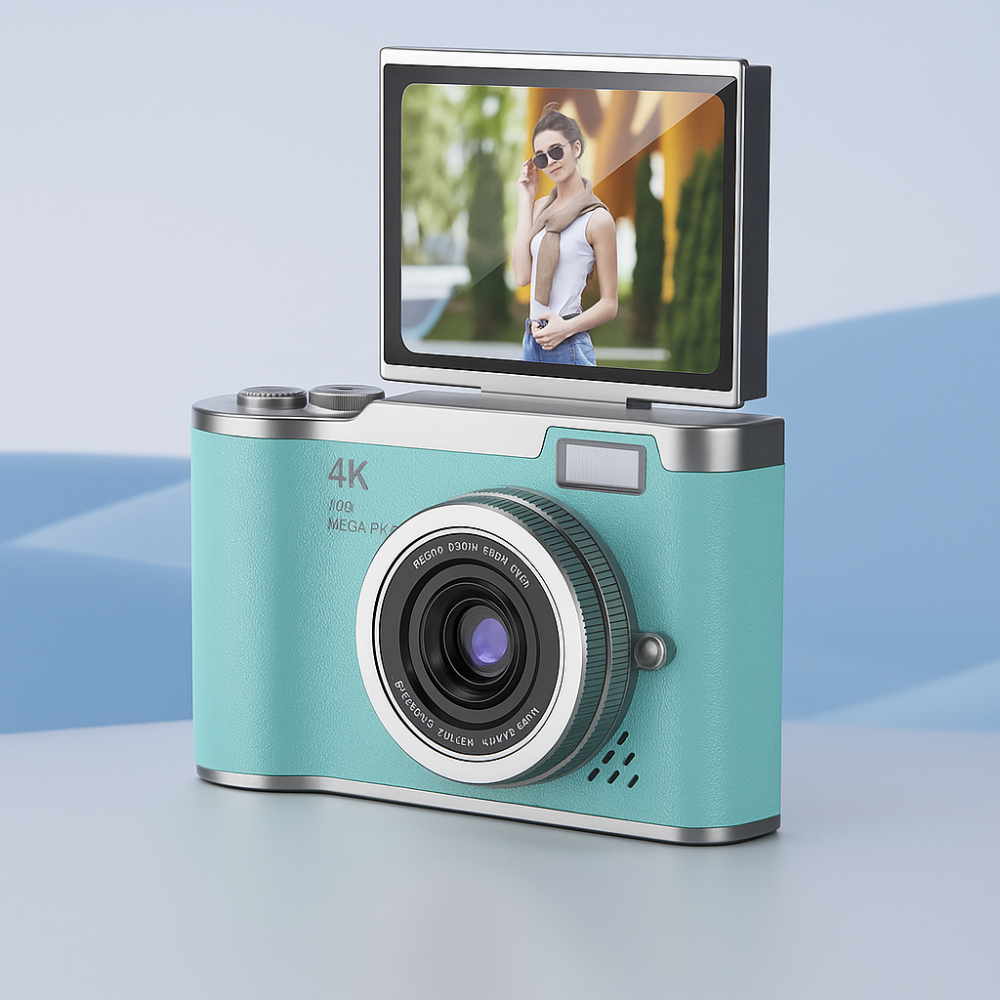 4K Flip-Screen Vlogging Digital Camera
